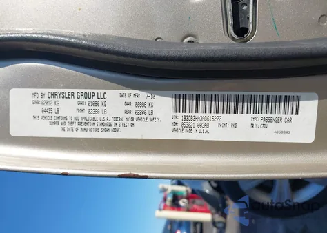 2010 Dodge Caliber Mainstreet from USA, damaged, VIN 1B3CB3HA3AD615272